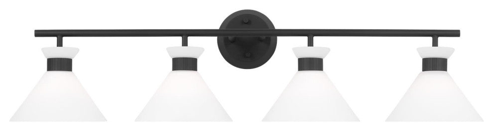 Belcarra 4 Light Bath, Midnight Black