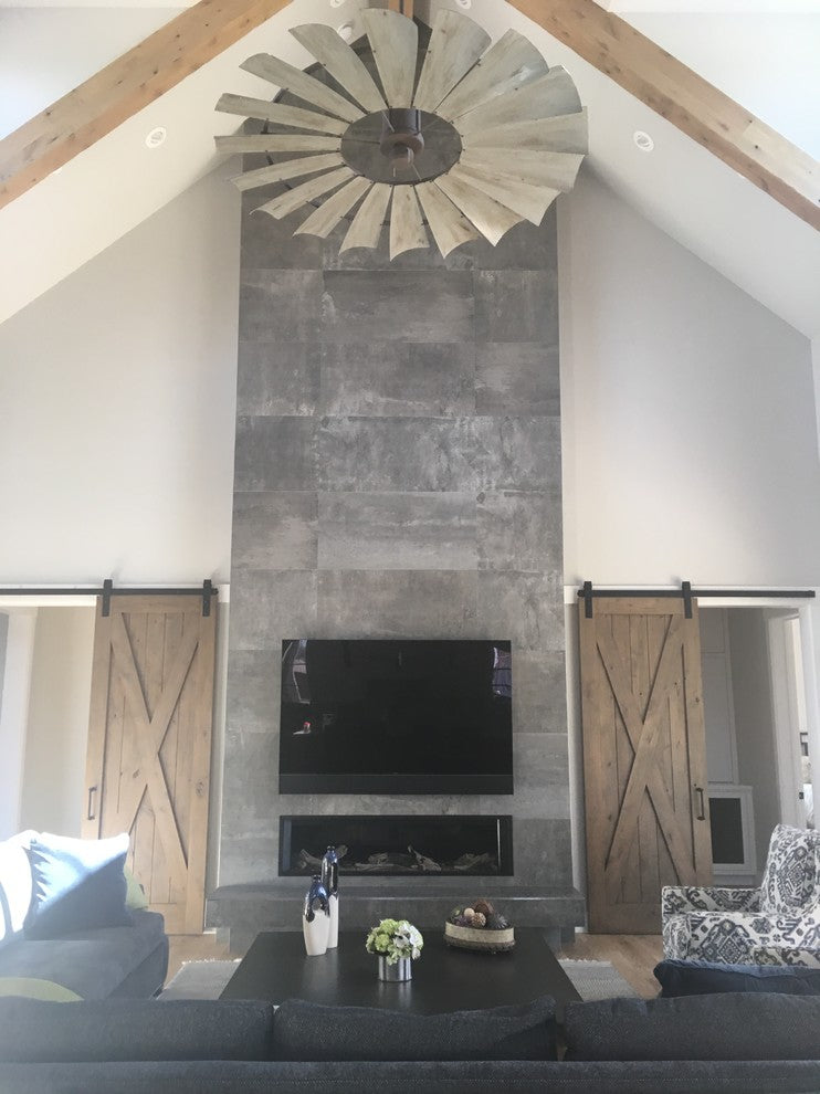 Windmill Ceiling Fan, 60", Weathered Rust