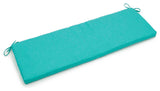 63"x19" Spun Polyester Bench Cushion, Aqua