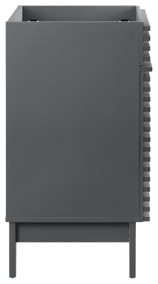 Render Bathroom Vanity Cabinet, Sink Basin Not Included, Gray