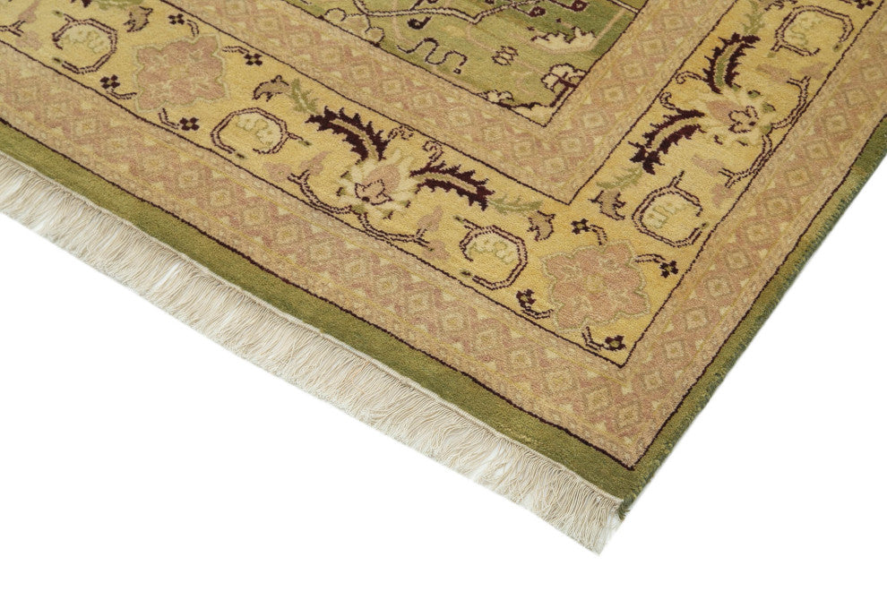 Rug N Carpet - Handwoven Oriental 8' 0" x 10' 2" Unique Oushak Area Rug