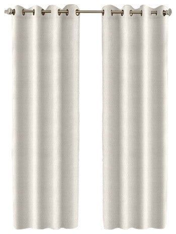 Elizabeth Grommet Top Linen Drape, Spa, 50"x96"