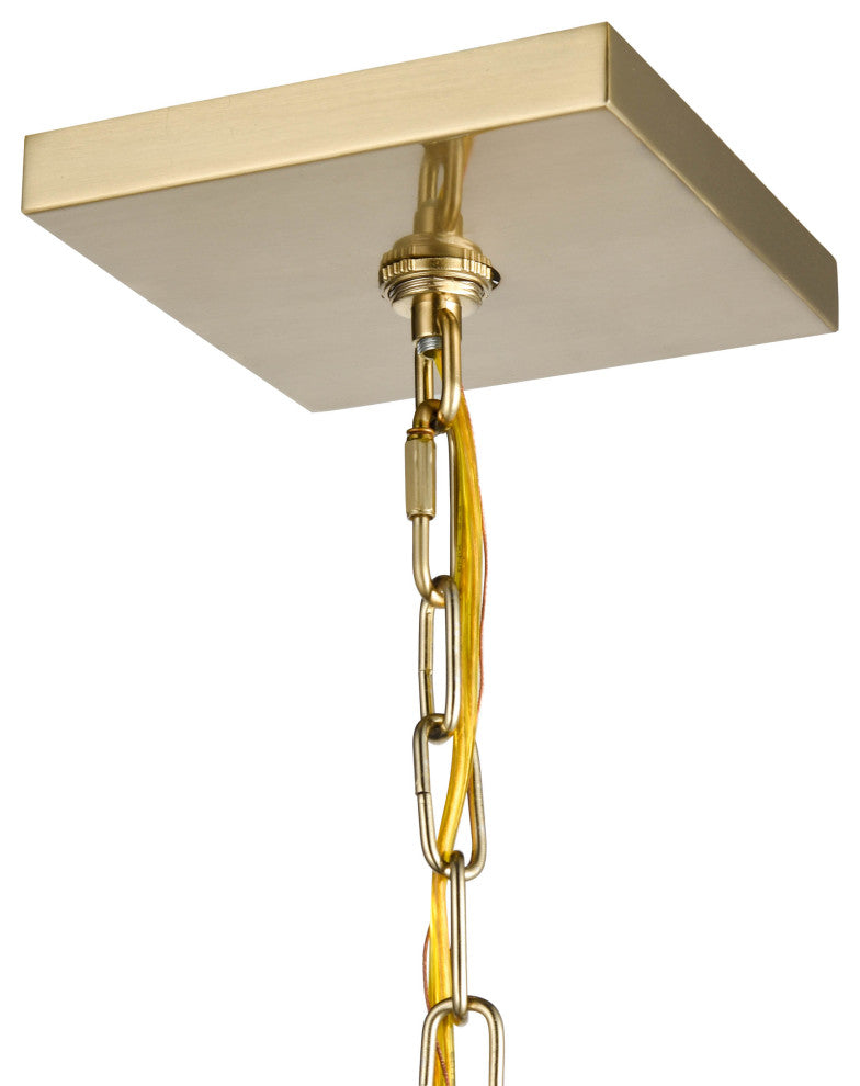4-Light 12" Modern Gold Pendant