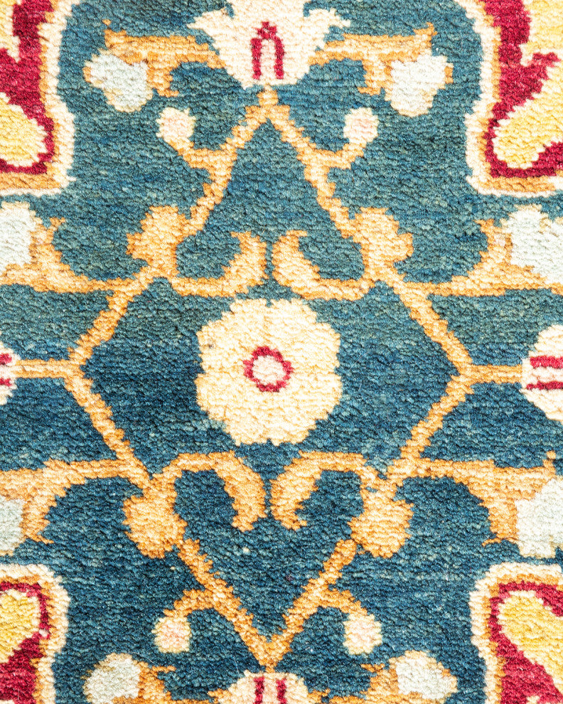Alina, One-of-a-Kind Hand-Knotted Area Rug Red, 9'2"x11'10"