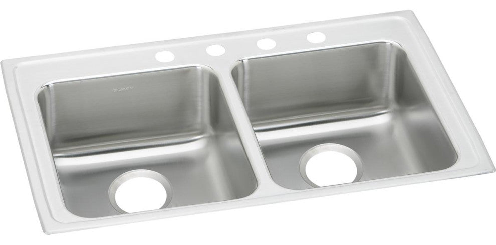 LRAD2922555 Lustertone Classic Stainless Steel 29" Double Bowl Drop-in ADA Sink