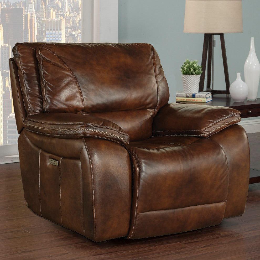 Vail Burnt Sienna Power Reclining Sofa and Two Recliners