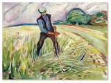 Edvard Munch 'The Haymaker' Canvas Art, 19 x 14