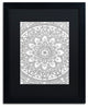 Hello Angel ''Delightful Mandala'' Art, Black Frame, Black Mat, 20x16