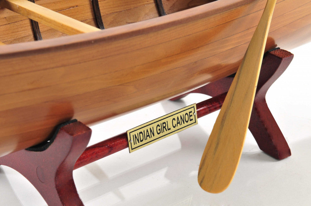 5" X 24" X 7" Indian Girl Canoe
