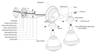 Vaxcel Lighting W0452 Huntley 2 Light 16"W Vanity Light - Natural Brass