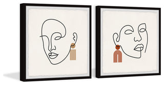 The Whispering Forces Diptych, 2-Piece Set, 18x18 Panels