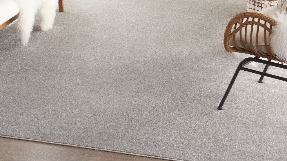 Nourison Essentials 7' x 10' Silver Grey Outdoor Area Rug