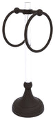 Pacific Grove 2 Ring Vanity Towel Ring with Dotted Accents, Oil Rubbed Bronze