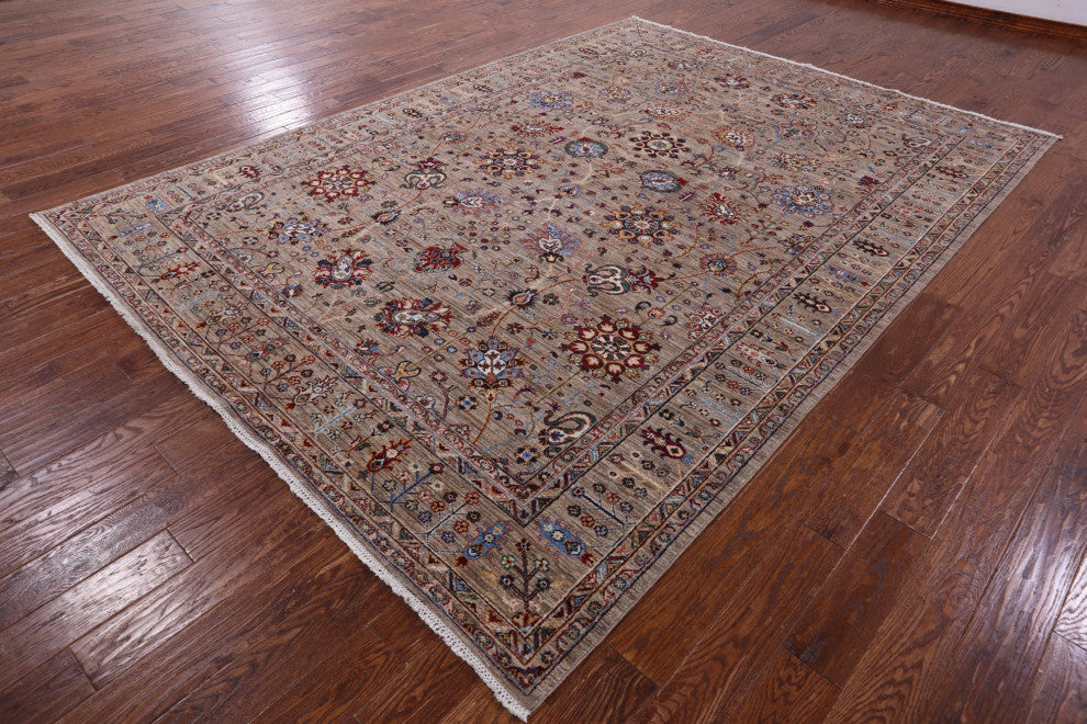 Persian Tabriz Hand Knotted Wool Rug 8' 2" X 11' 4" Q9994