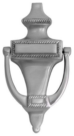 Rope Door Knocker 6-1/2", Satin Nickel