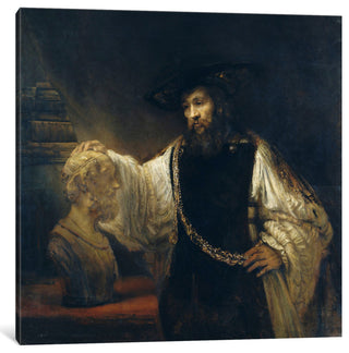 "Aristotle Comtemplating" Wrapped Canvas Print, 37x37x1.5