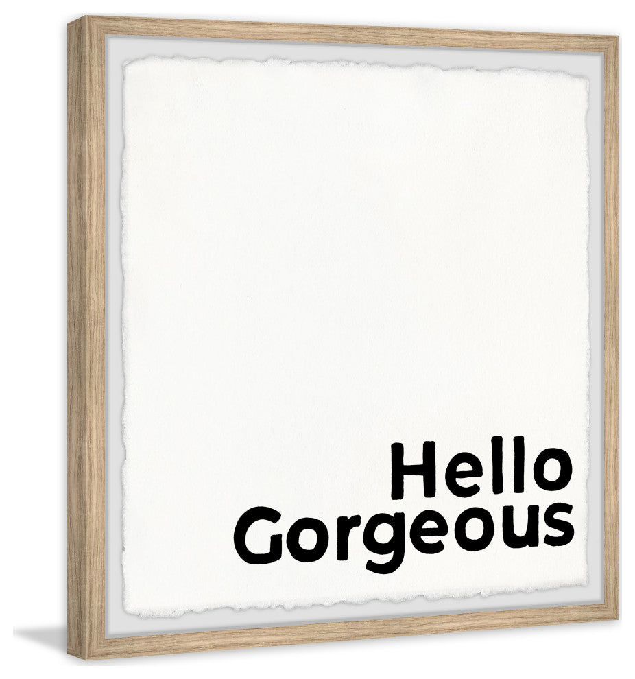 "Hello Gorgeous VII" Framed Painting Print, 12x12