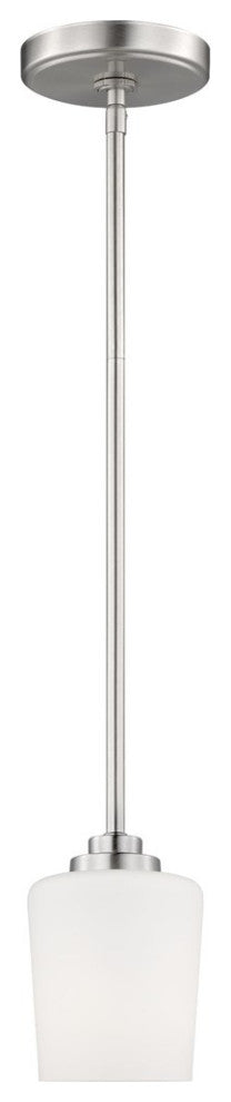 Sea Gull Windom 1-Light Mini-Pendant Brushed Nickel