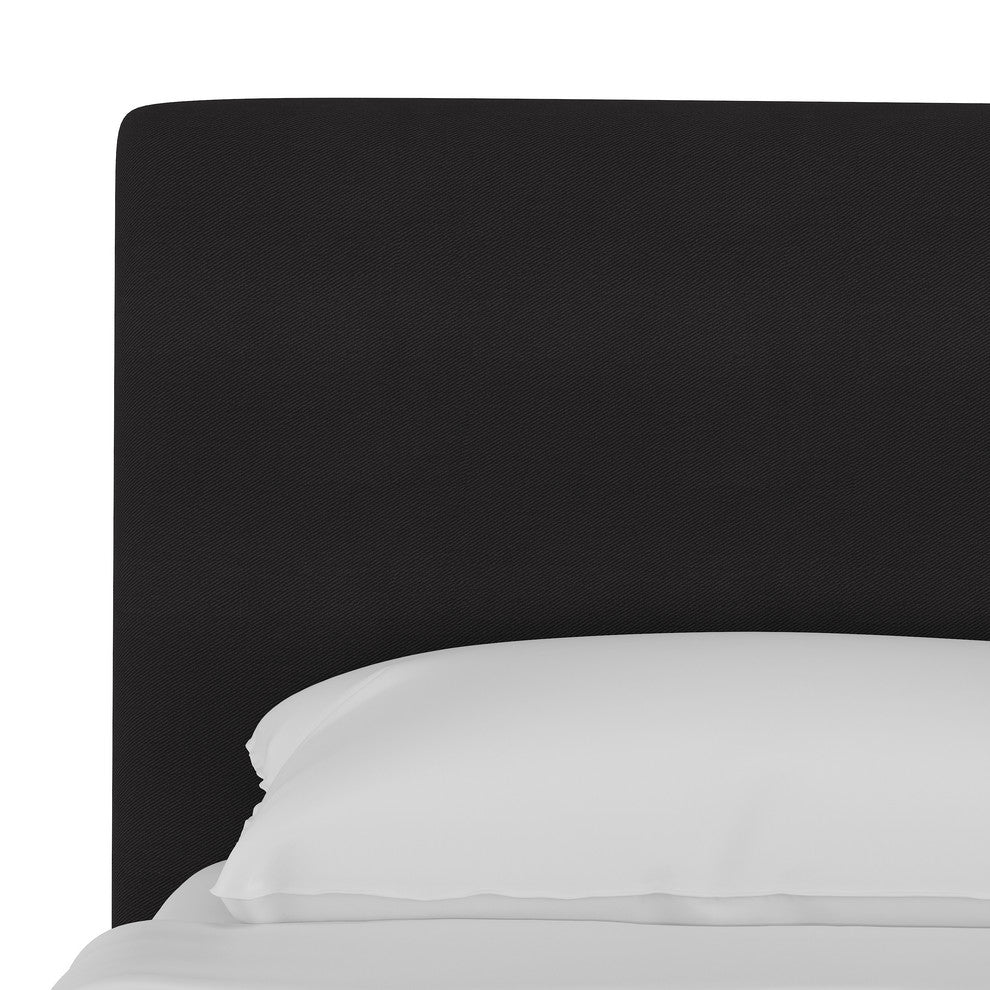 Browder Upholstered Platform Bed, Twill Black, California King