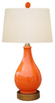 Porcelain Table Lamp, Orange