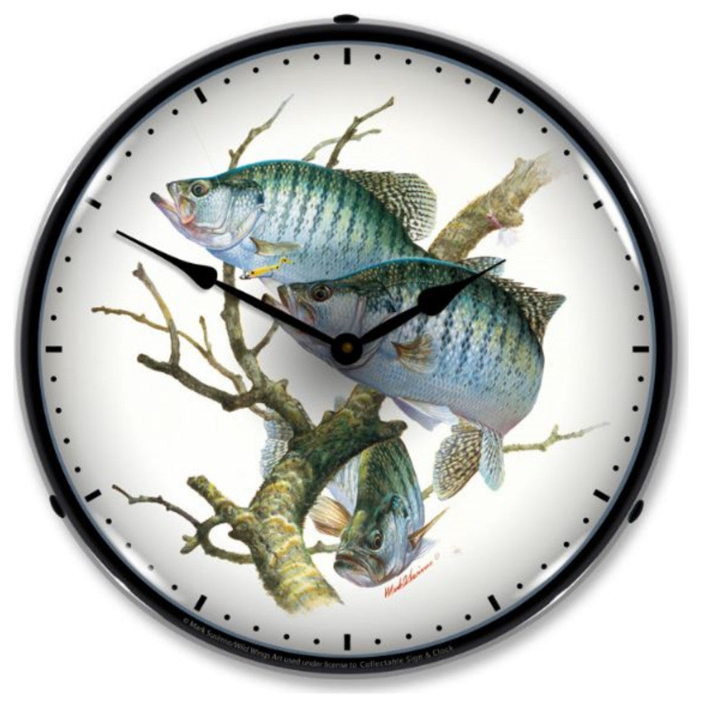 WWMS1208388 Crappies Clock