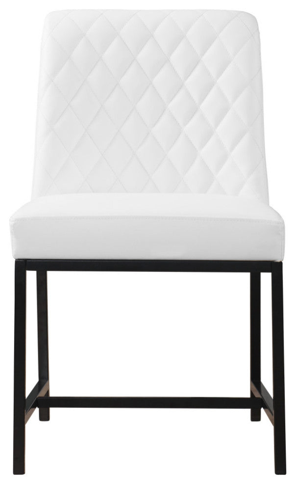 Bryce Faux Leather Upholstered Dining Chair, Set of 2, White