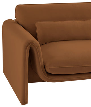 Sloan Saddle Velvet Fabric Chair