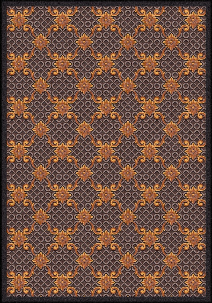 Any Day Matinee Rug, Queen Anne, Brown, 7'8"x10'9"