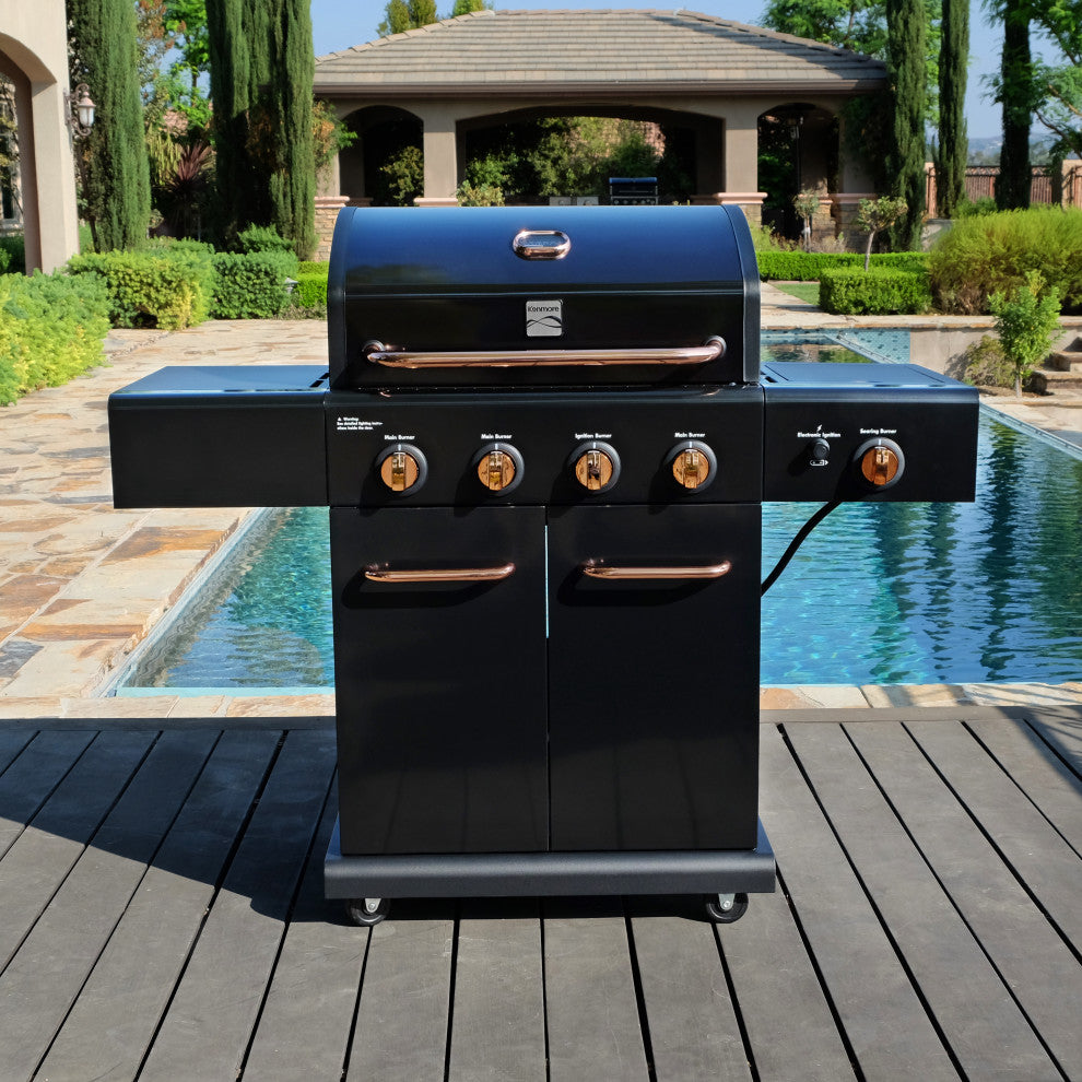 Kenmore 4 Burner Gas Grill with Searing Side Burner