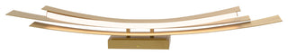 Candora Integrated LED Vanity Light, Brass, 36 Inches