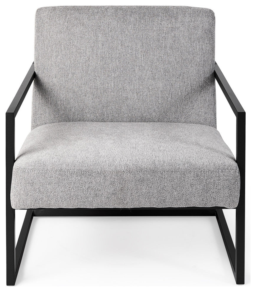 Geo Modern Gray and Black Accent or Side Chair