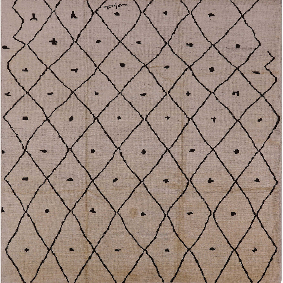 Ahgly Company Indoor Square Mid-Century Modern Area Rugs, 5' Square
