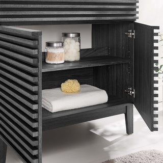 Render 36" Bathroom Vanity Cabinet, Charcoal