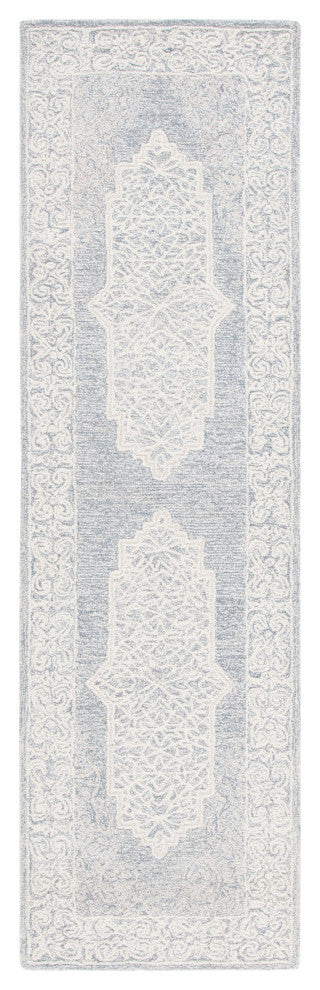 Safavieh Couture Abstract Collection ABT352 Area Rug, Ivory/Blue, 2'3"x8'