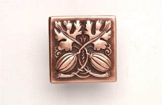 Autumn Squash Knob Antique Brass, Antique Copper