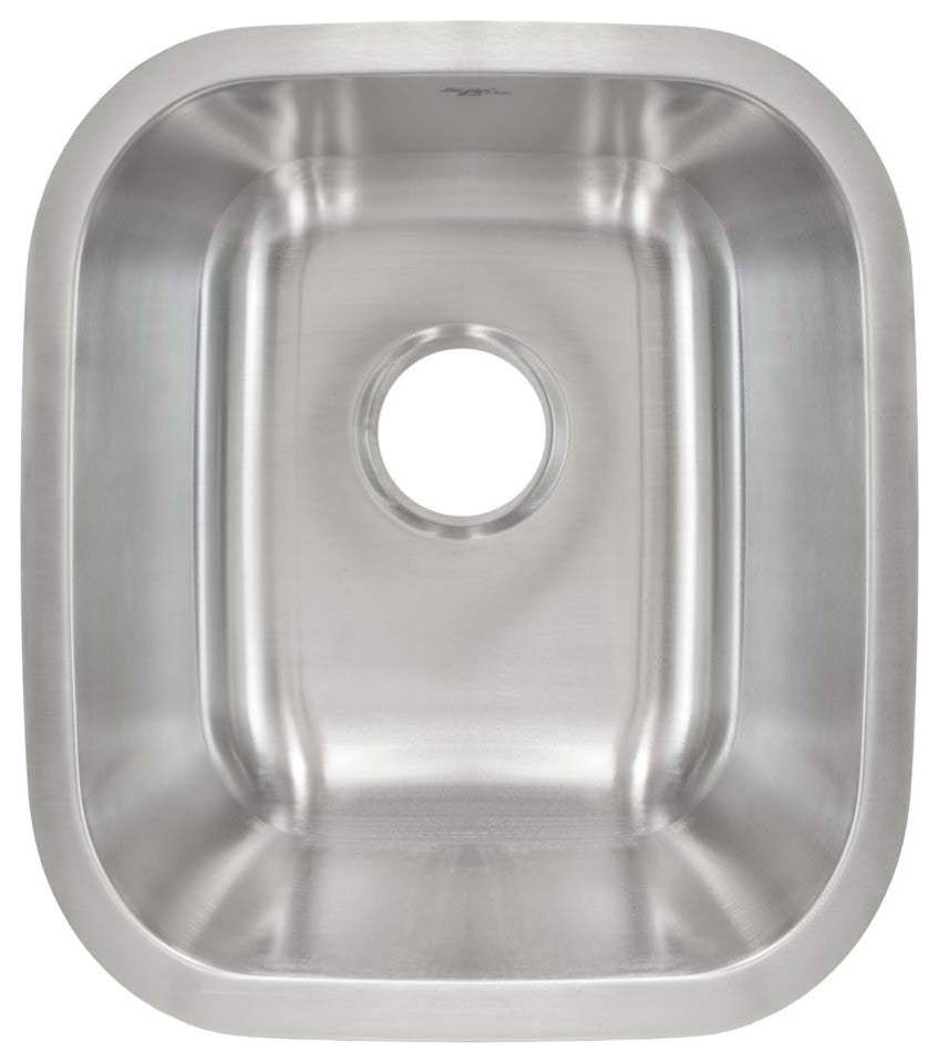 Undermount Stainless Steel Single Bowl Bar or Prep Sink L103