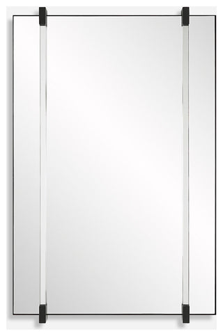 Uttermost 09937 Ladonna 24-1/4"W x 37-3/8"H Rectangular Flat - Black