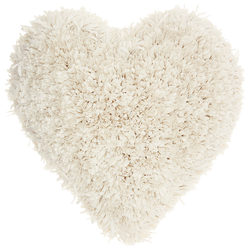 Mina Victory TL001 Throw Pillow, Cream, 18" x 18"