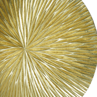 Golden Pine Wood Carving Plate Wall DÃ©cor