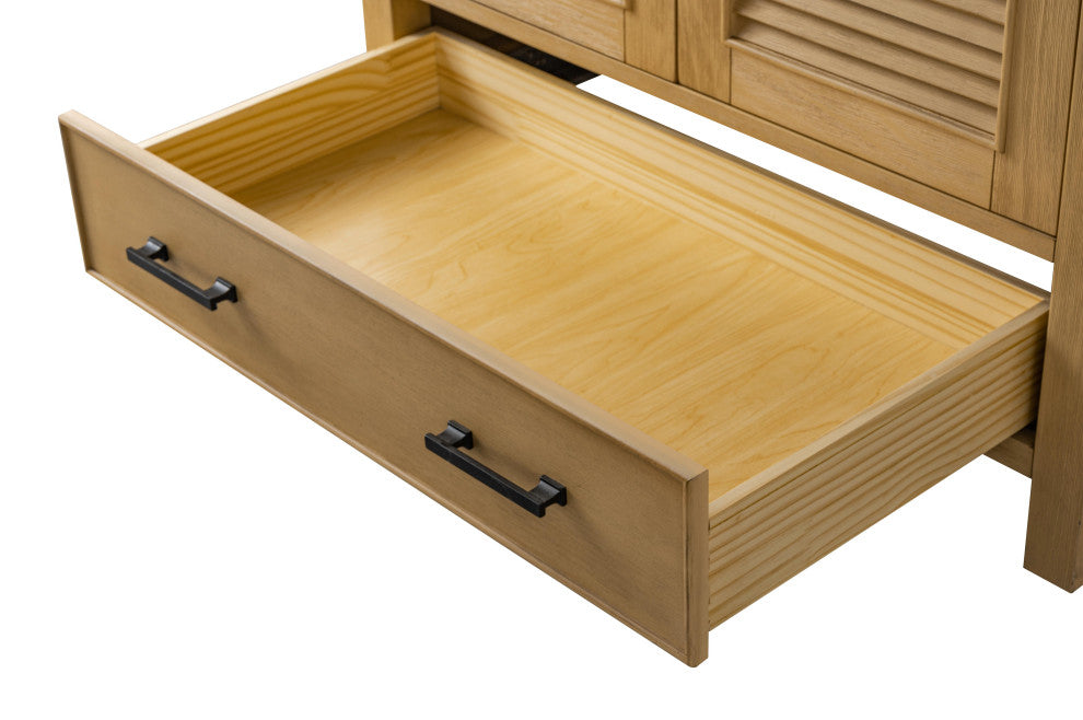 Estate Double Sink Bathroom Vanity Modular Set, Oak, 36", Single Sink