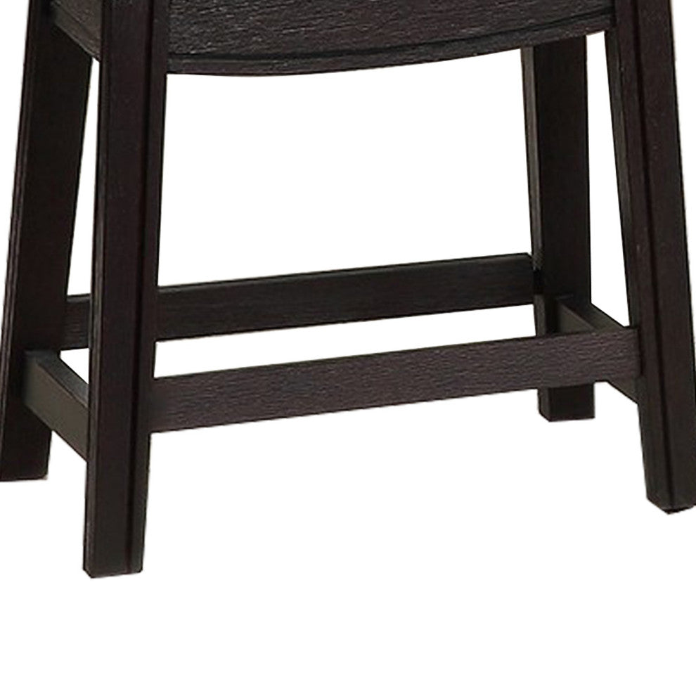 Benzara BM232001 Curved Leatherette Stool With Nailhead Trim, Set of 2, Gray