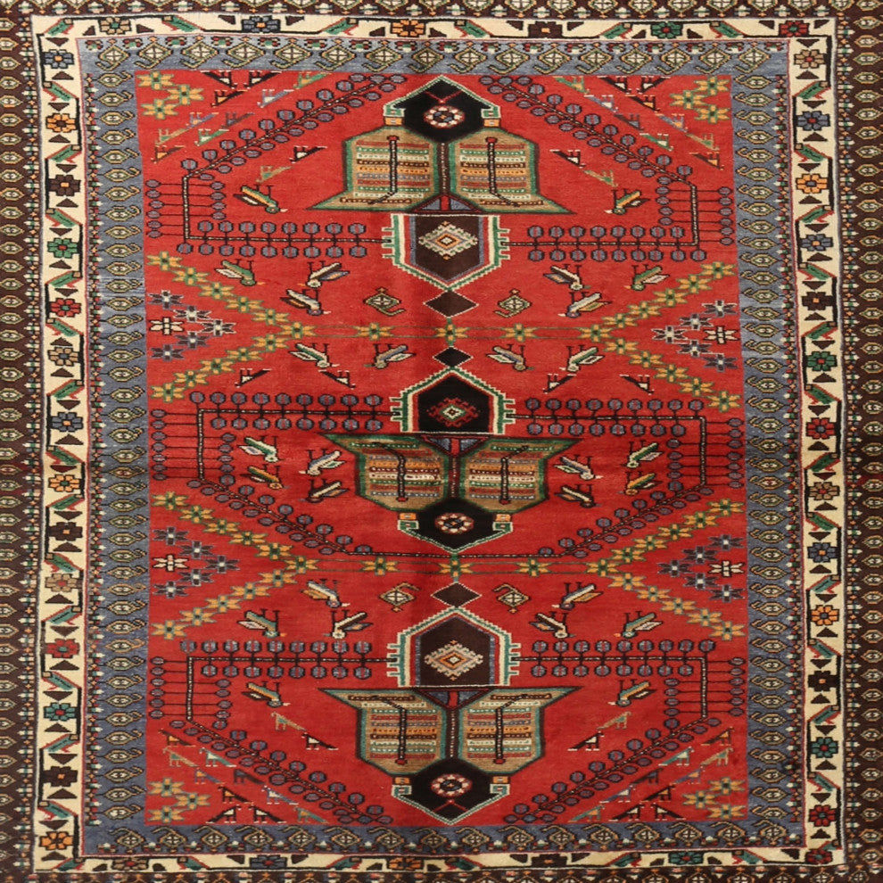 Ahgly Company Indoor Square Traditional Area Rugs, 6' Square