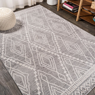Rih Moroccan Style Diamond Gray/Ivory 8'x10' Area Rug