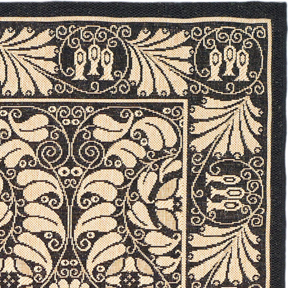 Safavieh Courtyard cy5146d Black, Sand Area Rug