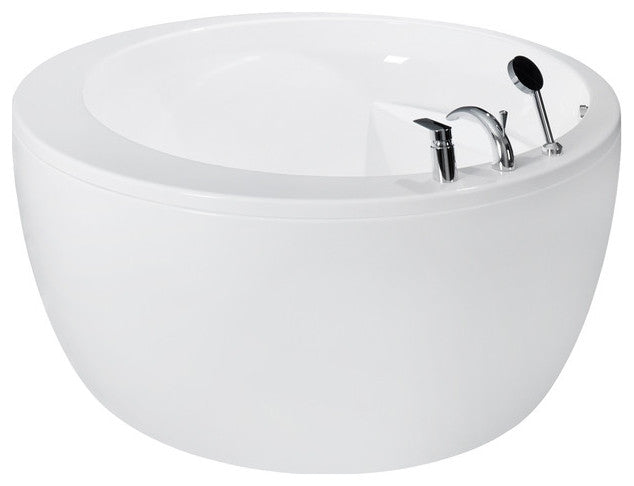 Aquatica Pamela White Freestanding Acrylic Bathtub