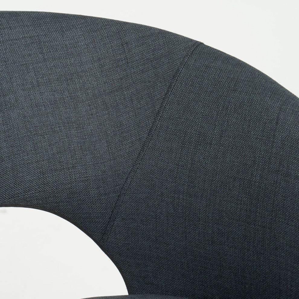 Modrest Brea Charcoal Fabric Dining Chair