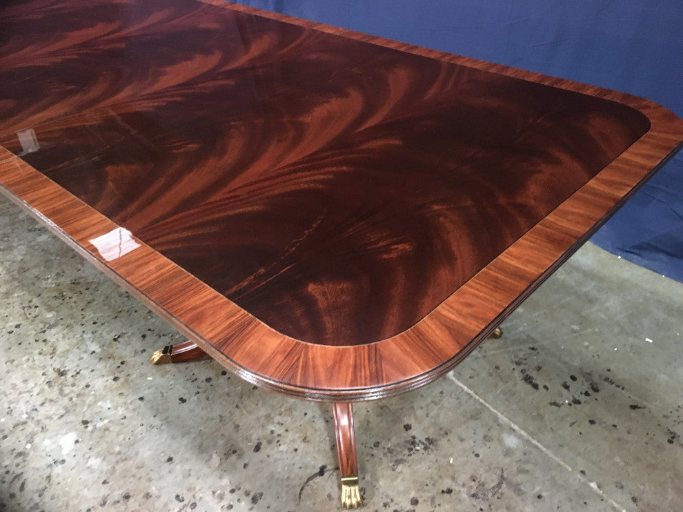 Large Mahogany 20' Banquet Dining Table by Leighton Hall