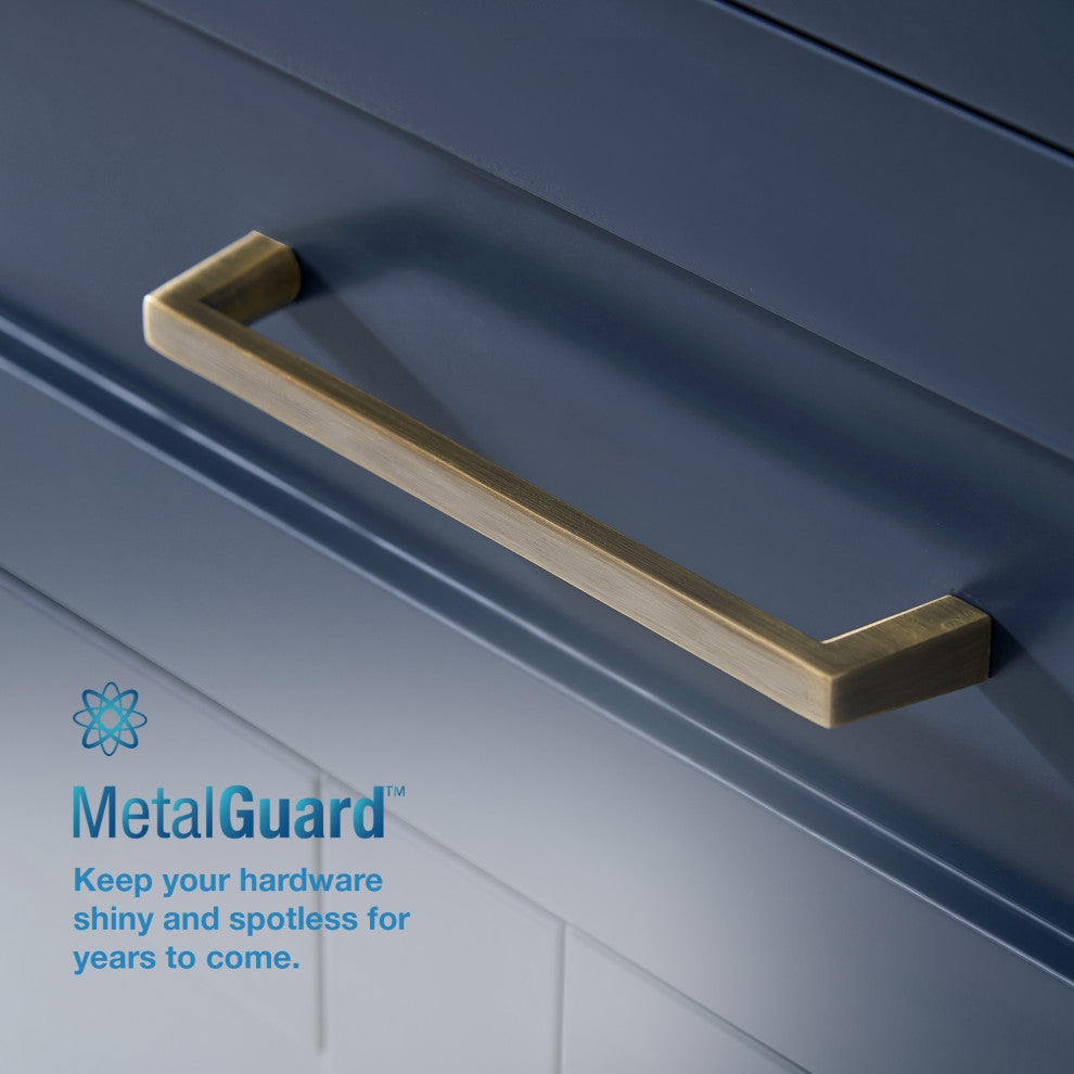 OVE Decors Tahoe Vanity, Midnight Blue With White Cultured Marble Top, 60"