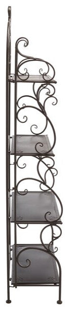 Safavieh Tyrique 4 Tier Shelf Unit, Rustic Brown