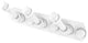 Pipeline 3 Position Multi Hook, Matte White